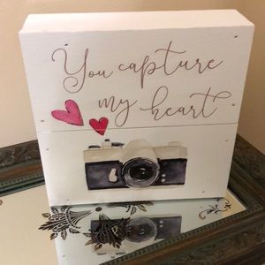 Table top wooden plaque